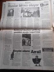 Hürriyet Gazetesi - 31 Aralık 1999 - Dünya Milenyuma Giriyor - İbrahim Tatlıses - Esra Balamir - Elvir Boliç - Fenerbahçe Başkanı Aziz Yıldırım Ben Aday Değilim - Hakan Şükür - Raşit Çetiner Ümit Milli Futbol Takım'ı Anlattı - Yaşar Nuri Öztürk'le Ramazan - Binyılın Adamı Azrail - Osmanlı'da Kadın Tartışması Yazı Dizisi - Hacı Sabancı