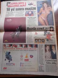 Hürriyet Gazetesi - 31 Aralık 1999 - Dünya Milenyuma Giriyor - İbrahim Tatlıses - Esra Balamir - Elvir Boliç - Fenerbahçe Başkanı Aziz Yıldırım Ben Aday Değilim - Hakan Şükür - Raşit Çetiner Ümit Milli Futbol Takım'ı Anlattı - Yaşar Nuri Öztürk'le Ramazan - Binyılın Adamı Azrail - Osmanlı'da Kadın Tartışması Yazı Dizisi - Hacı Sabancı