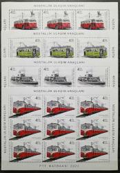 S.720 2022 NOSTALJİK ULAŞIM ARAÇLARI MNH KLEINBOGEN MİNİ TABAKA