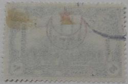 1914 SÜRŞARJLI EDİRNE TAKSE PULLARI ÜZERİNE AY VE BEŞ KÖŞELİ YILDIZ SÜRŞARJLI POSTA PULLARIDAN İSFİLA NOSU 691 OLAN DAMGALI ORİJİNAL PULDUR SS2P3 ÇOK NADİR