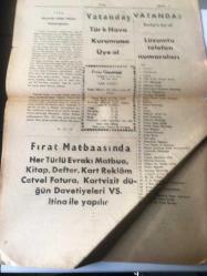 ADIYAMAN FIRAT GAZETESİ GAYEMİZ DEMOKRASİYE  HİZMETTİR  YEREL TAŞRA BASINI -   26 MART 1960  YIL :6 SAYI :1282- Ergenlik ve bundan doğan cinayetler yazan :Saadettin Yalçın -- İslam Adaletinden  Sayfalar   Gazneli  Mahmut -  Edebi  Ramazan Sohbetleri - İlan  Adıyaman Asliye Hukuk Hakimliğinden -
