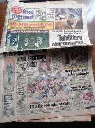 Hürriyet Gazetesi - 3 Kasım 1982 - Fransızlar Yaşar Kemal'i Övüyor - Mehmet Ali Ağca Annesiyle Görüşebilir - Dev Sol Liderleri Sinan Kukul Bedri Yağan - Tarık Akan - Fatma Girik G Şampiyon Boksörler Bir Yıl Özel Beslenecek - Çelik Bilek Saim Gündüz - Kenan Evren Kapalıçarşı'da - İki Türk Mafya Babasının Kızını Kaçırmaya Kalktı
