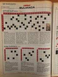 Milliyet Bulmaca Gazetesi , 27 Kasım 2005 , Şebnem Ferah , Büyük Çengel Bulmaca , Zeka Oyunları , Sözcük Yerleştirmece , Mozaik , Şifreli Bulmaca , Uzman Bulmaca , Güncel Bulmaca , Kolay Bulmaca , Sözcük Avı , Petek Bulmaca