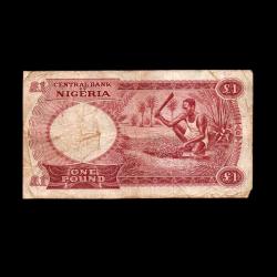 NİJERYA (1967) - 1 Pound (Temiz 6,0/10) 