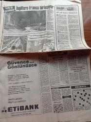 Hürriyet Gazetesi - 9 Aralık 1984 - Yılın Olay Filmi Kadın Bir Defa Sever - Ahu Tuğba - Emel Sayın'a Şeyh Kısmeti - Kaptan Cousteau Gökova'yı Öldürmeyin - Süha Kutlu - Türk İş Güçlü Azınlık Korunuyor - Yurtlar YÖK'e Devredilecek - - Sümerbank - Galatasaray Tekmeden Yıldı -  Mustafa Denizli - Efes Pilsen