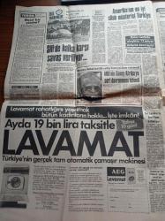 Hürriyet Gazetesi - 9 Aralık 1984 - Yılın Olay Filmi Kadın Bir Defa Sever - Ahu Tuğba - Emel Sayın'a Şeyh Kısmeti - Kaptan Cousteau Gökova'yı Öldürmeyin - Süha Kutlu - Türk İş Güçlü Azınlık Korunuyor - Yurtlar YÖK'e Devredilecek - - Sümerbank - Galatasaray Tekmeden Yıldı -  Mustafa Denizli - Efes Pilsen