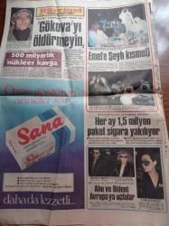 Hürriyet Gazetesi - 9 Aralık 1984 - Yılın Olay Filmi Kadın Bir Defa Sever - Ahu Tuğba - Emel Sayın'a Şeyh Kısmeti - Kaptan Cousteau Gökova'yı Öldürmeyin - Süha Kutlu - Türk İş Güçlü Azınlık Korunuyor - Yurtlar YÖK'e Devredilecek - - Sümerbank - Galatasaray Tekmeden Yıldı -  Mustafa Denizli - Efes Pilsen