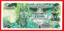 GANA Ghana 20 Cedis 1986 P-24 UNC (TK14 377)ÇİL