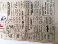 ZONGULDAK ŞİRİN EREĞLİ GAZETESİ  YEREL TAŞRA BASINI -  12 Ağustos 1961 Üç Köyün İlk Okulunu Vilayet Tamir Edecek  - Dava  Büyük Adım Küçük - İlçemiz Emniyet Teşkilatı  Nihayet  Takviye Edilmeye  Başlandı  - Gazeteci Telcioğlunun  Bir Ayağı  Kesildi - Belediye Şehir Suyunu Takviye  İçin Yeni  Kaynaklar Arıyor -- Yassıada Kararları 25 Ağustos ta -  Büyük  Lokma - Esnafın Sınıflandırılması - Sinema  İdaresi  - Denizcilere  İlan  - Göztepenin  Transferi  - Hikaye Konya nın Tozu Sillenin Kızı - Sanat da dahi  ırk  tefriki  yapmak isteyen   yobazlar var -  Sevgilim : Nezihe Çoker - Aşığa :  Ergün Sözeri -   Picasso  'nun  Yeni  500 Tablosu -  Tarihsel  : G. Saraçoğlu - SEVDA : İhsan Akçiçek -