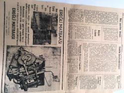 ZONGULDAK ŞİRİN EREĞLİ GAZETESİ  YEREL TAŞRA BASINI -  12 Ağustos 1961 Üç Köyün İlk Okulunu Vilayet Tamir Edecek  - Dava  Büyük Adım Küçük - İlçemiz Emniyet Teşkilatı  Nihayet  Takviye Edilmeye  Başlandı  - Gazeteci Telcioğlunun  Bir Ayağı  Kesildi - Belediye Şehir Suyunu Takviye  İçin Yeni  Kaynaklar Arıyor -- Yassıada Kararları 25 Ağustos ta -  Büyük  Lokma - Esnafın Sınıflandırılması - Sinema  İdaresi  - Denizcilere  İlan  - Göztepenin  Transferi  - Hikaye Konya nın Tozu Sillenin Kızı - Sanat da dahi  ırk  tefriki  yapmak isteyen   yobazlar var -  Sevgilim : Nezihe Çoker - Aşığa :  Ergün Sözeri -   Picasso  'nun  Yeni  500 Tablosu -  Tarihsel  : G. Saraçoğlu - SEVDA : İhsan Akçiçek -