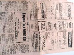 ZONGULDAK ŞİRİN EREĞLİ GAZETESİ  YEREL TAŞRA BASINI -  12 Ağustos 1961 Üç Köyün İlk Okulunu Vilayet Tamir Edecek  - Dava  Büyük Adım Küçük - İlçemiz Emniyet Teşkilatı  Nihayet  Takviye Edilmeye  Başlandı  - Gazeteci Telcioğlunun  Bir Ayağı  Kesildi - Belediye Şehir Suyunu Takviye  İçin Yeni  Kaynaklar Arıyor -- Yassıada Kararları 25 Ağustos ta -  Büyük  Lokma - Esnafın Sınıflandırılması - Sinema  İdaresi  - Denizcilere  İlan  - Göztepenin  Transferi  - Hikaye Konya nın Tozu Sillenin Kızı - Sanat da dahi  ırk  tefriki  yapmak isteyen   yobazlar var -  Sevgilim : Nezihe Çoker - Aşığa :  Ergün Sözeri -   Picasso  'nun  Yeni  500 Tablosu -  Tarihsel  : G. Saraçoğlu - SEVDA : İhsan Akçiçek -