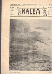 KALEM MİZAH DERGİSİ TEŞRİNİSANİ 1325 - 19 NOVEMBRE ( KASIM ) 1908 NUMERO 12