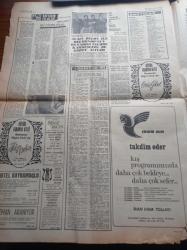 Milliyet Gazetesi - 22 Kasım 1969 - Kazım Özalp Atatürk'ü Anlatıyor - Vietnam Katliamı Tanıkları Konuştu - Hippiler Diyor Ki Amerikan Tanrısı Para Avrupa Dini Çalışmak - İsmail Cem - Atış Yarışmasında 1. Hava Kuvvetleri Şampiyon - Karaoğlan - Suat Yalaz - Asfalt Osman Kibarın Namı Yayılıyor