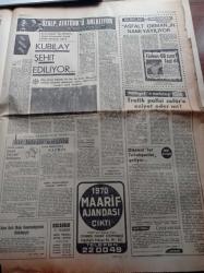 Milliyet Gazetesi - 22 Kasım 1969 - Kazım Özalp Atatürk'ü Anlatıyor - Vietnam Katliamı Tanıkları Konuştu - Hippiler Diyor Ki Amerikan Tanrısı Para Avrupa Dini Çalışmak - İsmail Cem - Atış Yarışmasında 1. Hava Kuvvetleri Şampiyon - Karaoğlan - Suat Yalaz - Asfalt Osman Kibarın Namı Yayılıyor