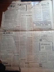 Milliyet Gazetesi -  4 Ekim 1969 - Alparslan Türkeş Hitler'e Özenmiyorum - Alevi'lere Küfrediliyor - Sahalardaki Çirkin Olaylara Paydos - İsmail Akçay Maraton Koşu İçin Kosice'ye Gitti - Süleyman Demirel Islahata İhtiyaç Var - - Halit Çapın - 6 Öğrenci Birliği Yargıtay'a Gidiyor - Von Braun Ay'da - Kemal Bisalman - Atina Cuntaya Karşı Direnme Şiddetlendi - Abdi İpekçi