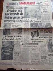 Milliyet Gazetesi - 9 Şubat 1968 - Amerika Vietnam Kapanına Girdi - Metin Toker - Ortak Pazar ABD'nin Durumunu İnceleyecek - Feridun Akkor - Grevciler Kok Fabrikasında Üretimi Durdurdu - Kuzey Vietnam Kuvvetleri Kesan'a Doğru İlerliyor - İstanbul Finalini Galatasaray İstanbul Erkek Saint Joseph Ve Üsküdar Amerikan Kız Kazandı