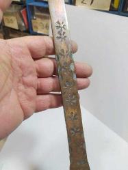 M2---ANTİKA OSMANLI BAKIR YEMEK KEPÇESİ