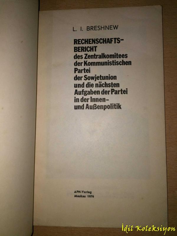 Rechenschaftsbericht des Zentralkomitees der Kommunistischen  