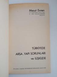 Türkiyede Arsa - Yapı Sorunları ve İlişkileri