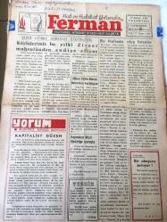 DÜZCE  FERMAN GAZETESİ HAK VE HAKİKAT YOLUNDA  YEREL TAŞRA BASINI-  17 ŞUBAT 1975 YIL :7 SAYI :303- Sun'i Gübre Sorunu Yüzünden  Köylülerimiz  Bu Yıl Ki Ziraat Mahsulünden  Endişe Ediyor - Yorum : Mümtaz Niyazi  Baysan  Kapitalist Düzen - Bir Haftada Olup Bitenler - -Türkiye Tarihi - Türk Diline Hançer Sokanlar - Hava Kirlenmesi  ve Alınacak Tedbirler - Sanat ve Edebiyat  -Birleşiniz Dostlar F. Kaya -Sende Solacaksın  Emine Odabaşı -Düzce Spor Ödemiş Spor 'a şans tanımadı - Düzce Endüstri Meslek  Lisesi  , Voleybolda Bolu Birincisi Oldu -