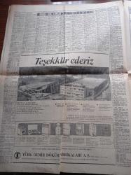 Hürriyet Gazetesi - 8 Mayıs 1969 - Asrın En Komik Yarışı - Yargıtay Ve Üniversite Üyelerinin Katıldığı Yürüyüş Olaysız Geçti - ODTÜ Öğrencileri Rektör Kemal Kurdaş'ı Anıtkabir'e Sokmadı - Yargıtay Başkanı İmran Öktem'in Cenazesinde Silah Çeken Tuğgeneral Nabi Alpartun Hakkında Soruşturma Açıldı - Aygaz Getiriliyor