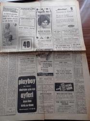 Hürriyet Gazetesi - 8 Mayıs 1969 - Asrın En Komik Yarışı - Yargıtay Ve Üniversite Üyelerinin Katıldığı Yürüyüş Olaysız Geçti - ODTÜ Öğrencileri Rektör Kemal Kurdaş'ı Anıtkabir'e Sokmadı - Yargıtay Başkanı İmran Öktem'in Cenazesinde Silah Çeken Tuğgeneral Nabi Alpartun Hakkında Soruşturma Açıldı - Aygaz Getiriliyor