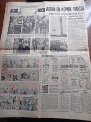 Hürriyet Gazetesi - 8 Mayıs 1969 - Asrın En Komik Yarışı - Yargıtay Ve Üniversite Üyelerinin Katıldığı Yürüyüş Olaysız Geçti - ODTÜ Öğrencileri Rektör Kemal Kurdaş'ı Anıtkabir'e Sokmadı - Yargıtay Başkanı İmran Öktem'in Cenazesinde Silah Çeken Tuğgeneral Nabi Alpartun Hakkında Soruşturma Açıldı - Aygaz Getiriliyor