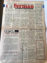 DÜZCE  FERMAN GAZETESİ HAK VE HAKİKAT YOLUNDA  YEREL TAŞRA BASINI-  17 MART  1975 YIL :7 SAYI :307- II. Daktilo kursu sona erdi -Yorum :Mümtaz Niyazi  Baysan  Faizden Kurtulmak - Doktorunuz   Diyor  Ki  :İsa Kayacan -İç Ve Dış  Olaylar  Hazırlayan : M. Niyazi  Baysan - Yazmak : Emrullah  Dinçer - Haftanın Şiiri :Yaralı : Özcan  Ece - Acıya Yatkın Yüreğim  :Ahmet Sıvacı  -Sevgilim  :Sabri  Özcan - Düzce Spor , İzmir Spor 'a   bir puan  verdi   0-0- Düzce Futbolu Neden Bu Hale Geldi ? Başaran Sahtiyancı -