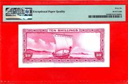 ISLA OF MAN 10 SHILLINGS 1961 P24b GEM UNC PMG66 EPQ ÇİL