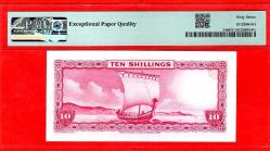 ISLA OF MAN 10 SHILLINGS 1961 P24b GEM UNC PMG66 EPQ ÇİL