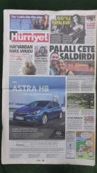 Hürriyet Gazete 31 Mart 2017 El Bab Kahramanları,Fadimana Halisdemir,Ömer Halisdemir,Recep Tayyip Erdoğan,Şenol Güneş,Jackson Martinez,Ahmet Çalık,Igor Tudor,Hamza Hamzaoğlu,Volkan Demirel,Fernandao,Martin Skrtel,Bernard Tomic,Milos Raonic,Jason Granger,Çağla Büyükakçay,Elina Svitolina,Eugenie Bouchard,Ersun Yanal,Vladimir Putin,Sergey Şoygu,Rex Tillerson,İsmet Yılmaz,Selahattin Demirtaş,Abdullah Zeydan,Seda Sayan,İpek Acar,Beste Acar,Yurdaer Okur,Burcu Güneş,Fatih Erkoç,Nilüfer,Yonca Lodi,Mustafa Ceceli,Pelin Karahan,Bedri Güntay,Hürriyet Eğitim Kurumları - Derimod - Beko Reklamı,Kamuoyuna Duyuru Halkbank Afişi