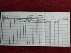 ESKİLERDEN HİZMET ERBABI ÜCRET BODROSU