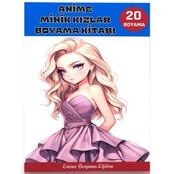 Anime Güzel Kızlar Boyama Kitabı (100 Süper Boyama)