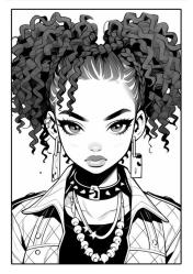 Anime Kötü Kızlar Boyama Kitabı (100 Süper Boyama)