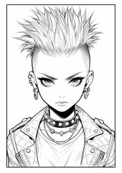 Anime Kötü Kızlar Boyama Kitabı (100 Süper Boyama)