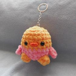muhabbet kuşu ördek amigurumi anahtarlık