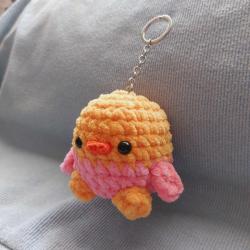 muhabbet kuşu ördek amigurumi anahtarlık