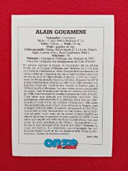 Alain Gouamene - Onze Mondial Football Collection Photo Card - 14X10 cm - Futbol Koleksiyon Fotokart
