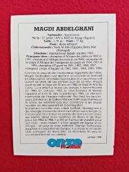 Magdi Abdelghani - Onze Mondial Football Collection Photo Card - 14X10 cm - Futbol Koleksiyon Fotokart