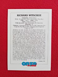 Richard Witschge - Onze Mondial Football Collection Photo Card - 14X10 cm - Futbol Koleksiyon Fotokart