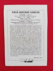 Vata Matanu Garcia - Onze Mondial Football Collection Photo Card - 14X10 cm - Futbol Koleksiyon Fotokart