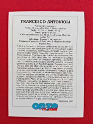 Francesco Antonioli - Onze Mondial Football Collection Photo Card - 14X10 cm - Futbol Koleksiyon Fotokart