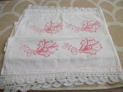 SARMA İP   İŞLEMELİ  -  YASTIK SARGISI