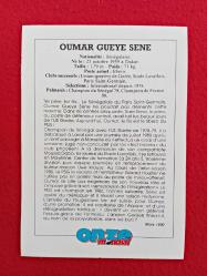 Oumar Gueye Sene - Onze Mondial Football Collection Photo Card - 14X10 cm - Futbol Koleksiyon Fotokart