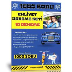 Ehliyet Deneme Seti (10 Deneme – 1000 Soru)