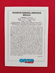 Ramon İsmael Medina Bello - Onze Mondial Football Collection Photo Card - 14X10 cm - Futbol Koleksiyon Fotokart