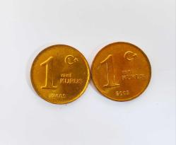 2005 Yılı 1 Yeni Kuruş Çill ((2 Adet))