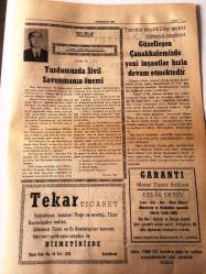ÇANAKKALE ÇANAKKALE 'NİN SESİ  YEREL TAŞRA BASINI -  - 27 OCAK 1976 YIL :2 SAYI :421- Cezaların devamlı olarak  uygulanması yanındayız  -Eşitlik Bozulmamalı - Vatandaşların  Şikayetleri  : Çanakkaleliler  Telefon  Görüşmelerinde Uzun  Süre Beklemekten  Yakınıyorlar - Eceabattaki Belediye   Kütüphanesinden  Öğrencilerde Yaralanıyorlar  -Onun Romanı  Edebi Roman Yazan : Nihat Özbilen - Şiir : Çile  : Ahmet Turp - Yurdumuzda Sivil Savunmanın  Önemi   Yazan : Mehmet Cantürk -  Güzelleşen Çanakkale miz de   yeni inşaatlar hızla devam  etmektedir - Çanakkale Spor  'a   karınca  kararınca bir hizmetimizi  sunuyoruz - Çanakkale Spor  İstanbul  'dan  futbolcu transfer  etti -