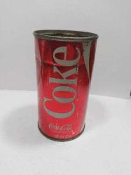P57----1970'LER TENEKE METAL COCA COLA KUTU COLA-AĞZI AÇILMIŞ