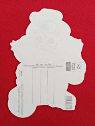 EURO 96 England Football Card Mascot, Lion - 21x16 cm - Futbol Koleksiyon